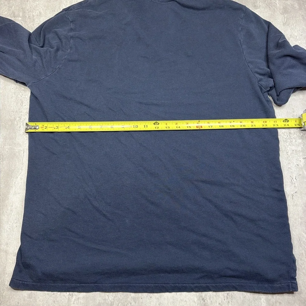Polo Ralph Lauren Navy Blue Long Sleeve Men's Polo Shirt Size XL Rugby
